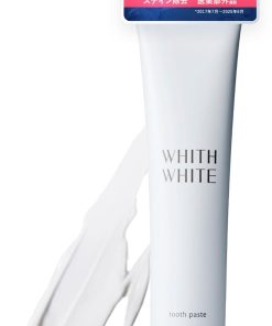 [ その白さ、反則級。たっぷり120g ] WHITH WHITE(フィス ホワイト) 歯磨き粉 ホワイトニング ［医薬部外品] 薬用歯磨き 低刺激 ハーブミント風味 デンタルケアキット 口臭ケア 日本製 (ペースト, 120グラム (x 1))