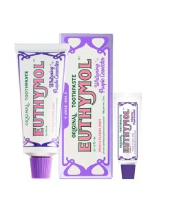 【日本公式】ユーシモール ホワイトパープル 106g+20g 歯磨き粉 医薬部外品 EUTHYMOL ピーチフローラルミントの香り