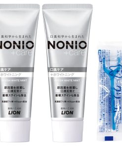 【Amazon.co.jp限定】NONIO(ノニオ) プラス ホワイトニング [医薬部外品] ハミガキ 130g×2個+フロス付き 歯磨き粉 高濃度フッ素 (1450ppm配合) 口臭