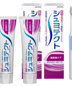 シュミテクト 歯周病ケア【医薬部外品】歯磨き粉 知覚過敏ケア 高濃度フッ素配合 <1450ppm> 2本 + 歯ブラシ付き【お得セット】